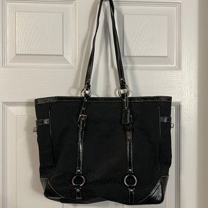 Authentic Black Coach Tote
